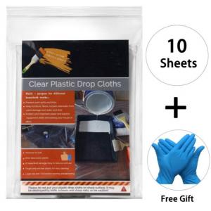 Painter Plastic Drop Cloths Sheet, Waterproof, rustproof, Anti-Dust Furniture Cover, Couch Cover, Furniture Cover