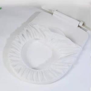 Dustproof Travel Toilet Seat Covers Disposable Elastic Band Non Woven