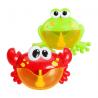 China Lightweight Bath Time Bubble Frog , Silicone Fun Bath Toys For Babies wholesale