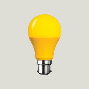 China 12V DC/24V DC LED Yellow Light Bulb With E27, B22, E26, Plastic Cover + LED PCB Board supplier