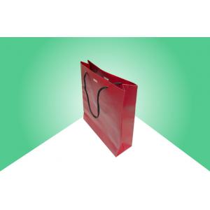 Strong Bottom Paper Shopping Bags With Handles Customized Logo