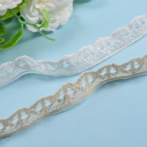 Durable Cotton Lace Trim 1.8cm Embroidery Ribbon Lace Edging For Dress Border