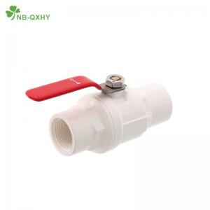 China 1/2 to 4 Socket Threaded PVC Two PCS Ball Valve with Ss Handle and 1 Piece Min.Order supplier