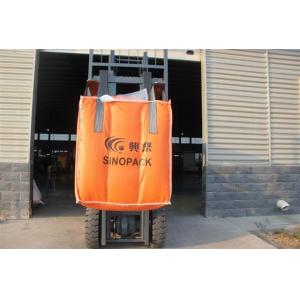 China PP material normal baffle cube bag FIBC for flour / carbons / chemical powders supplier