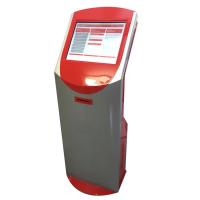 Queue management system kiosk with software calling system wireless queue kiosk