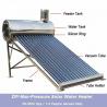 solar hot water geysers with evacuated tube collectors
