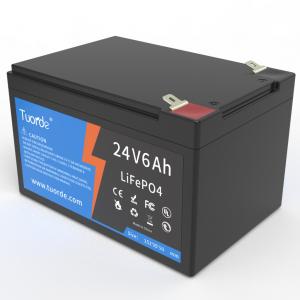 China 24V 6Ah Lithium Ion Deep Cycle Battery , Rechargeable AGV Lithium Battery supplier