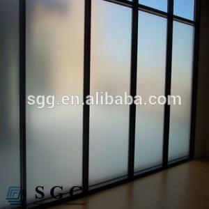 customized size frosted glass wall