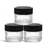 China 5ml Glass Concentrate Container with Black Lid on sale