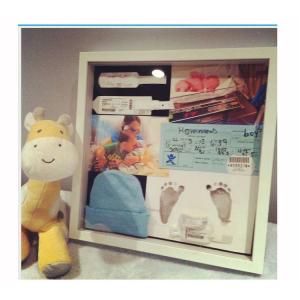 Memory Shower Shadow Box Baby ID Band Footprint First time Use Accessory