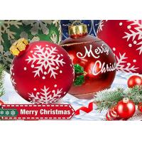 China Merry Christmas Blow Up Balloon Ornaments Yard Decoration Large Outdoor PVC Inflatable Balls on sale