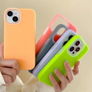 China Skin Friendly Jelly Liquid Cell Phone Silicone Case With Soft Microfiber Lining For Iphone 15 Pro supplier
