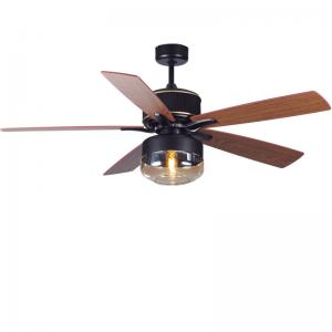 Plywood Blades 52 Inch American Ceiling Fans For Bedroom With Light
