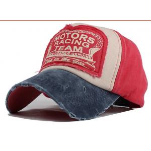 China Vintage Washed Unisex Baseball Caps Metal Closure Whole Cotton Distressed Twill supplier