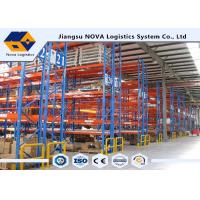 China Plastic Powder Coating Heavy Duty Adjustable Shelving , Mobile Pallet Racking System For Palletized Goods on sale