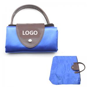 China Promotional Folding shopping bag 44.5*37*13cm Mercerizing leather logo customized supplier