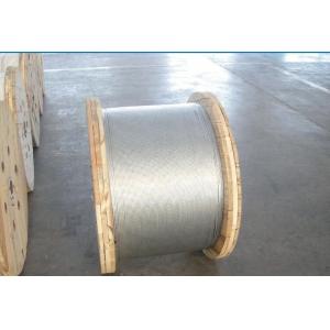 China Non - Alloy Galvanized Ground Shield Wire With Hot Dip Galvanizing Vertical Process wholesale