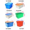 China 46L Recyclable Moving Boxes Stackable Crate for Warehouse Storage Needs wholesale