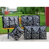 China Double Handle Colorful Design Customized Shopping Bags With Zipper Closure on sale