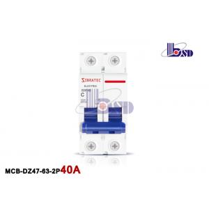 Professional 40 Amp Double Pole Breaker IEC60898 Standard For Socket Outlets