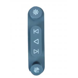 Customized silicone button laser engraving technology transparent waterproof dustproof  and soft silicone buttons