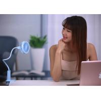 China La fan de la lámpara de clip del girasol llevó la fan de tabla portátil rechargable ligera del usb con la luz llevada on sale