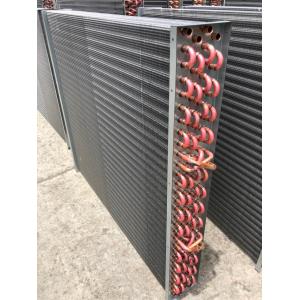 Copper Aluminum Coil AC Slab Evaporator Coil Refrigerator Water Cooled