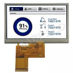 4.3" Inch LCD TFT Screen 480x272 IPS full viewing angle RGB interface with Resistive Touch Panel LCD TFT Screen