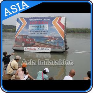 China Inflatable Floating Billboard , Tv Advertising Inflatables Billboard supplier