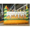 Colorful Commercial PVC Inflatable Jumping Castle Birthday Cake Pattern For Kids