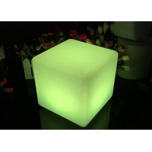 China 30Cm / 40cm Color Changing LED Cube Stool For Outdoor Garden Decorative supplier