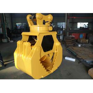 China Customized Hydraulic Worm Excavator Rotating Grapple Q345B + Hardox supplier
