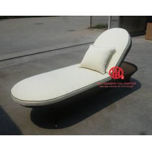 China rattan sun bed aluminium chaise lounge garden furniture supplier