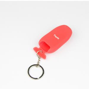 Topfit Silicone Car Key Fob, Key Ring, Key Case Cover Holder for Tesla Model S-Pink