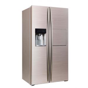 China 598L Low Power Low Noise Frost Free Side By Side Refrigerator Freezer Super Freezing Function CE Approval with Ice Maker wholesale