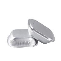 China 250ml Aluminum Foil Food Containers Disposable Inflight Coated Airline Food Catering Containers With Lids on sale
