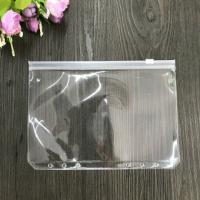 China Custom Printed Pvc zipper Bags 25cm 30cm Small Recyclable Plastic Clear on sale
