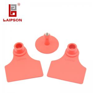 China 48*41mm Lamb Ear Tags , RFID Ear Tags For Sheep High Temperature Resistance supplier
