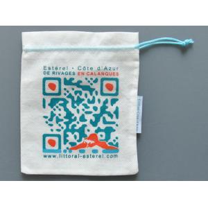 Gravure Fabric String Bag , SGS 3C Non Woven Drawstring Pouch PP Lamination