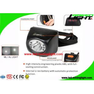 China 4.5Ah Digital Mining Cap Light Head Lamp IP67 With 18 Hours Lighting Working Time supplier