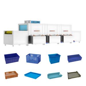 China CE Multiscene Plastic Pallet Washing Machine , Anti Corrosion Plastic Crate Washer supplier