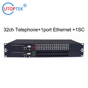 PCM Multiplexer 32Channel Telephone Over Fiber Optical Telecommunication Equipments Of Telephone Transmitter