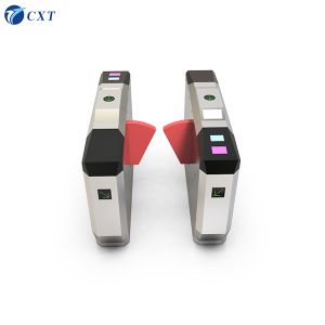 China QR Code Flap Barrier Gate with DC Brushed Motor and Automatic Reset for Secure Access Control wholesale