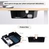 China Estante de almacenamiento debajo del escritorio ancho 7 "x profundidad 8" x altura 3 "Buen organizador para el escritorio de pie ajustable wholesale