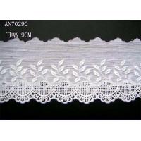 China Cotton Lingerie Lace Fabric / Embroidery Lace Fabric For Garment on sale