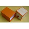 Custom Large Paper Candle Cardboard Gift Boxes Packaging with Orange Ribbions