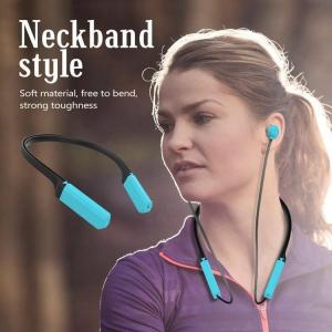 Wireless neckband metal In Ear Hifi mobile voice prompt app remote control Magnet bluetooth