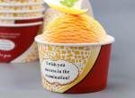 80ml 90ml 110ml 140ml 180ml Disposable Paper Cups / Bowl PLA film Coating For Holding Ice Cream Ball Leakage Proof