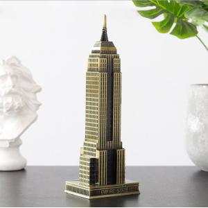 China New York metal crafts Empire state building model souvenir gift table decor supplier