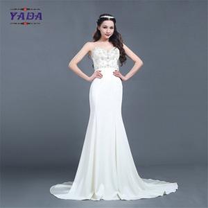 China Sweetheart satin handmade embroidery beaded dresses color elegant wedding bride dress supplier